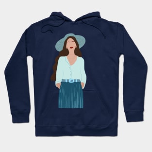 Woman at the beach 6 Hoodie